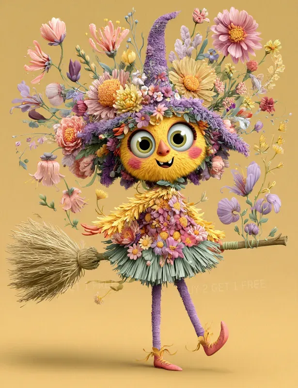 Whimsical Flower Monsters