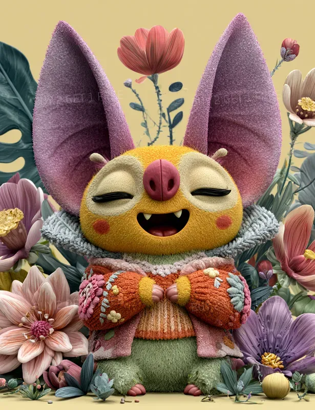 Whimsical Flower Monsters