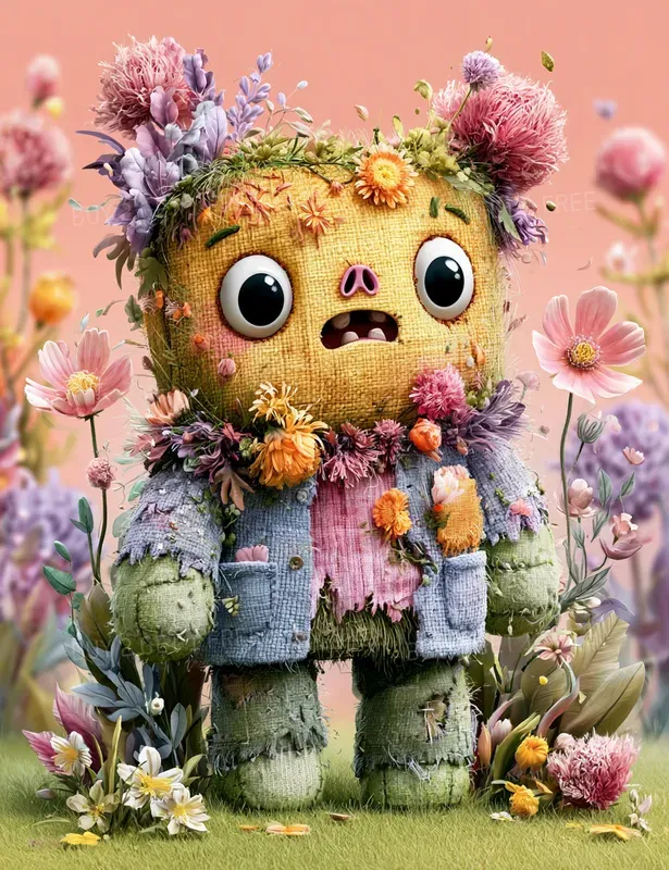 Whimsical Flower Monsters