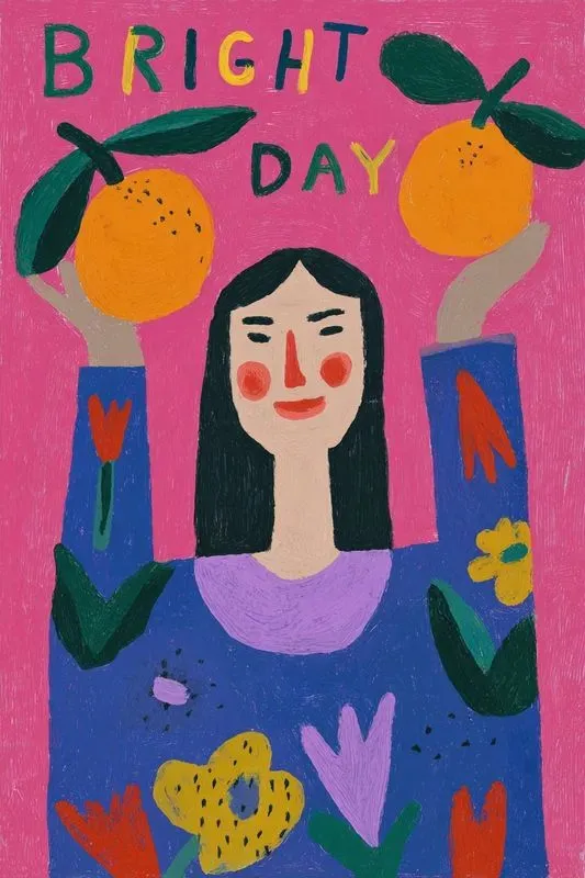 Playful Folk Art Poster Illustrations
