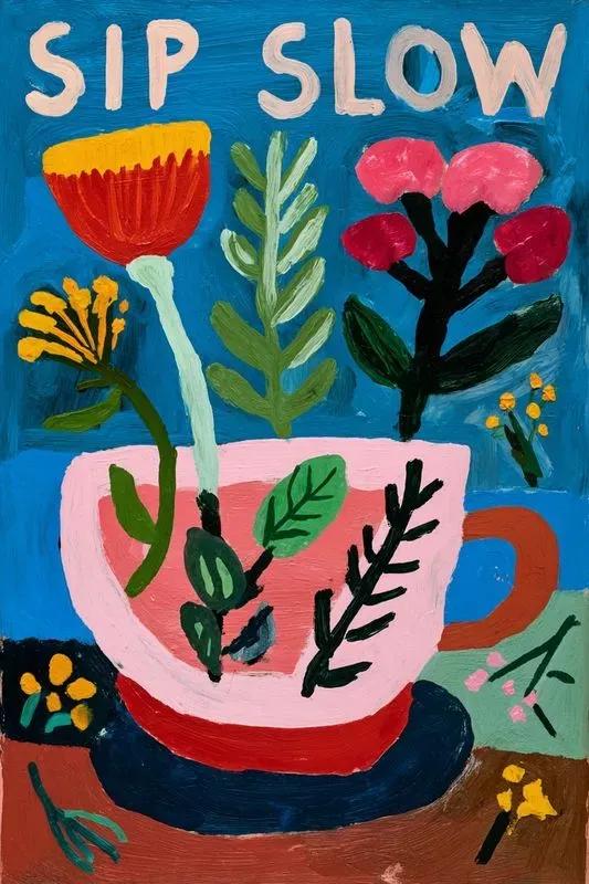 Playful Folk Art Poster Illustrations