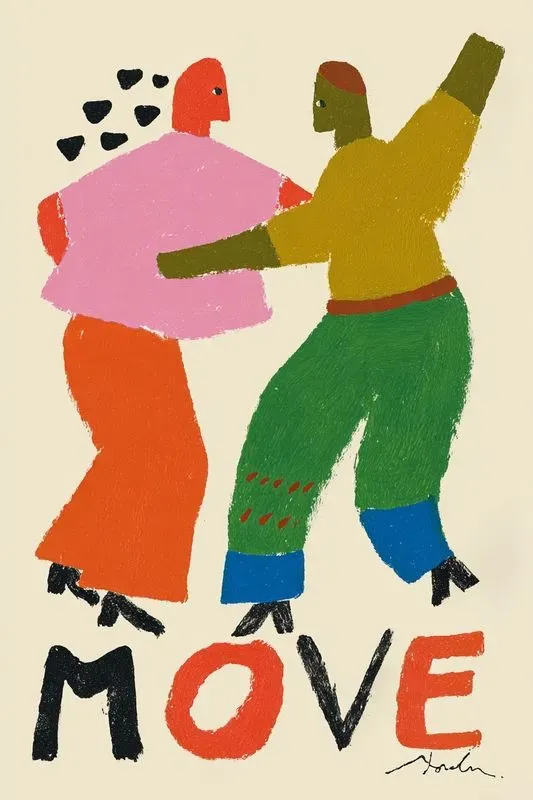 Playful Folk Art Poster Illustrations
