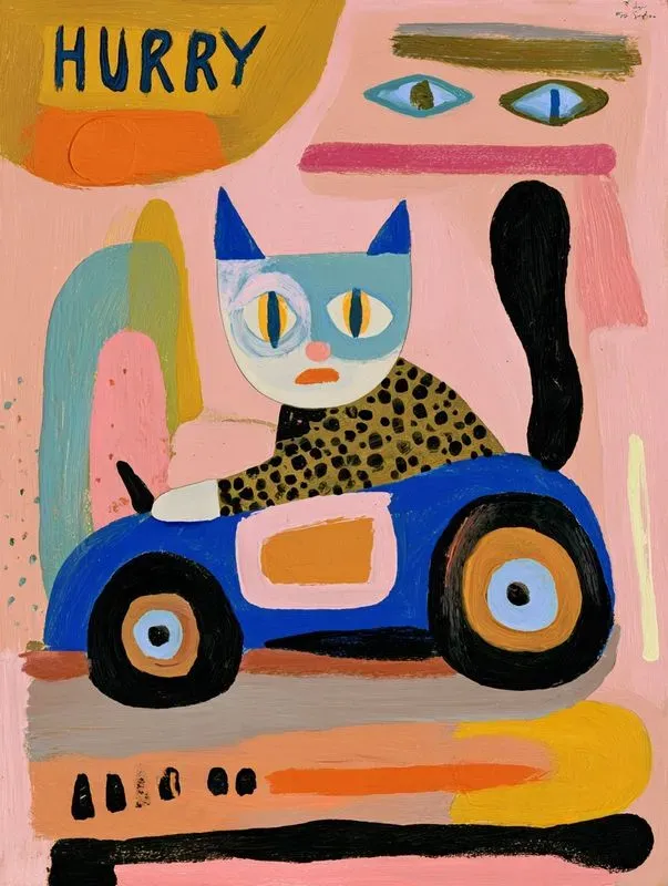 Playful Folk Art Poster Illustrations