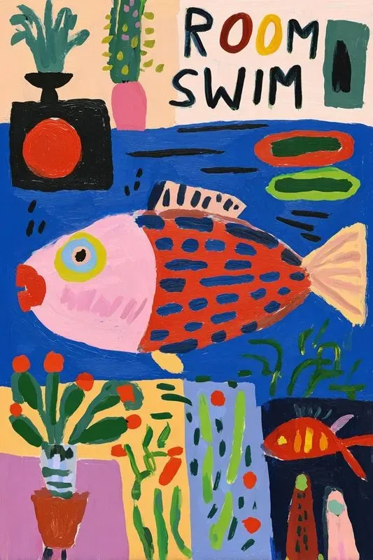 Playful Folk Art Poster Illustrations