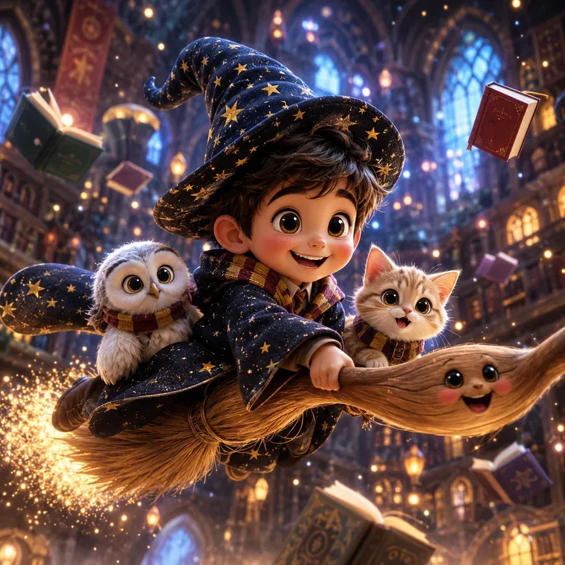 Whimsical Bigeyed Adventure Kids