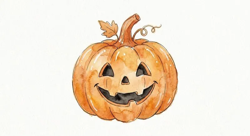 Cute Halloween Watercolor Cliparts