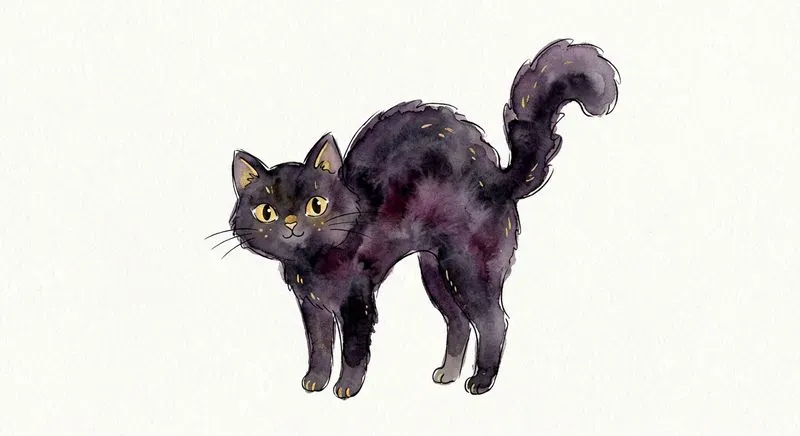 Cute Halloween Watercolor Cliparts
