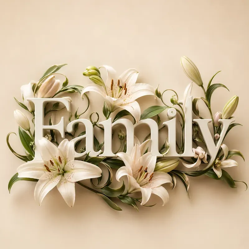 Nostalgic Floral Aesthetic Lettering