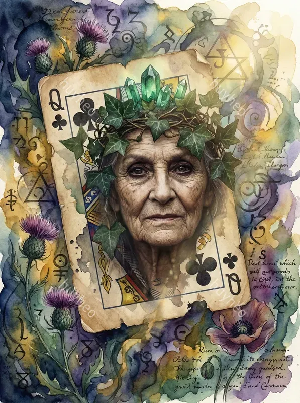 Surreal Playing Card Portrait Style
