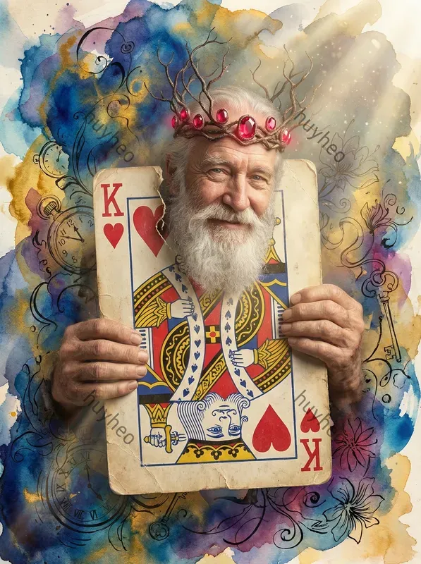 Surreal Playing Card Portrait Style