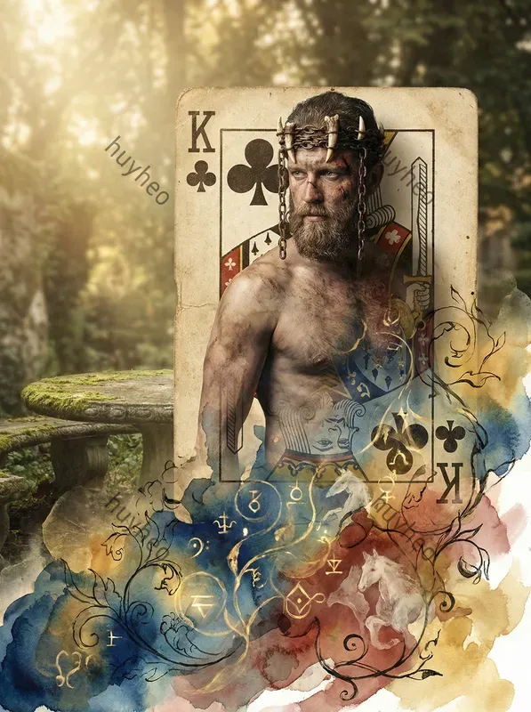 Surreal Playing Card Portrait Style