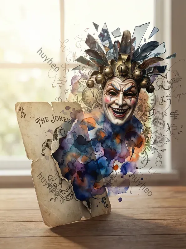 Surreal Playing Card Portrait Style