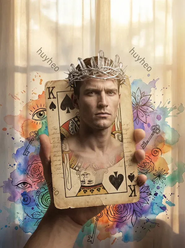 Surreal Playing Card Portrait Style