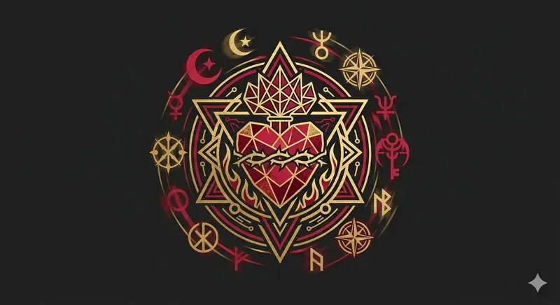 Mystical 2D Dark Sigil Logo Generator