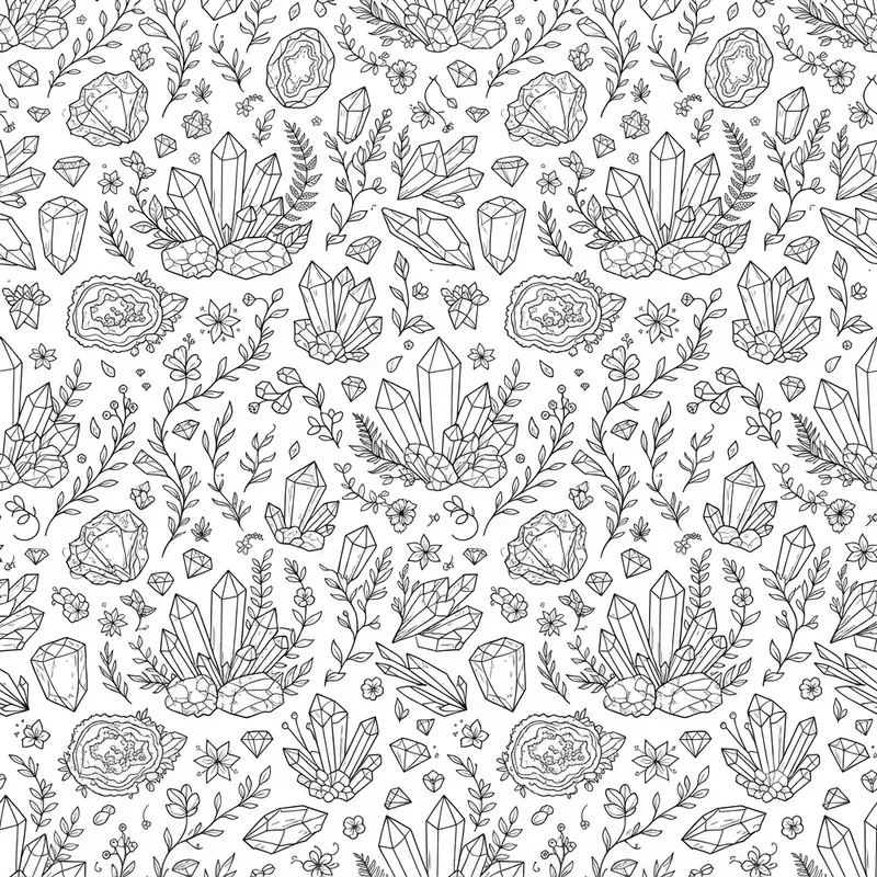Seamless Pattern Coloring Books