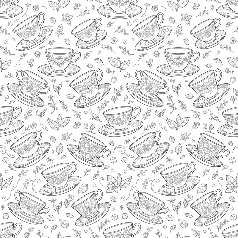 Seamless Pattern Coloring Books