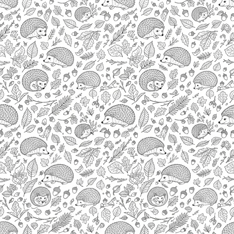 Seamless Pattern Coloring Books