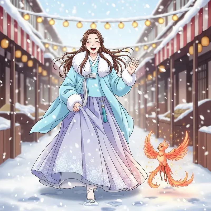 Magical Manhwa Winter Maiden Scenes