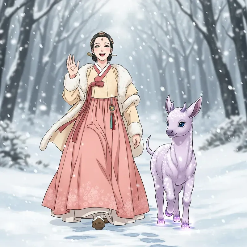 Magical Manhwa Winter Maiden Scenes