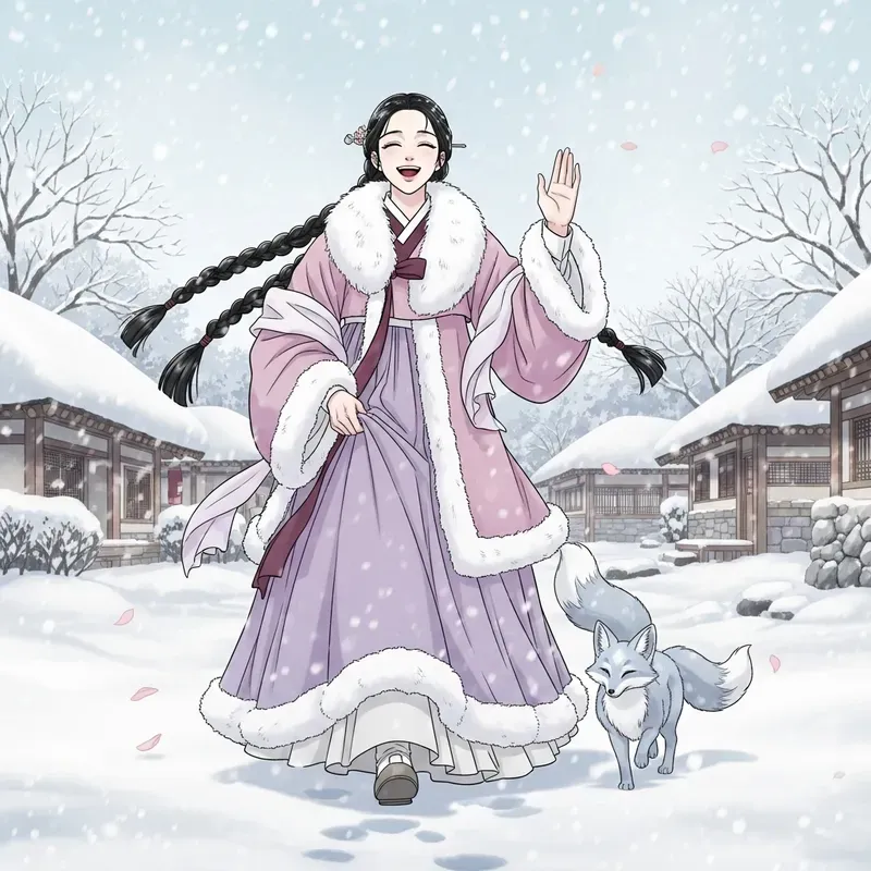 Magical Manhwa Winter Maiden Scenes