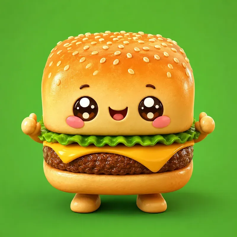Kawaii Food Cube Mascots
