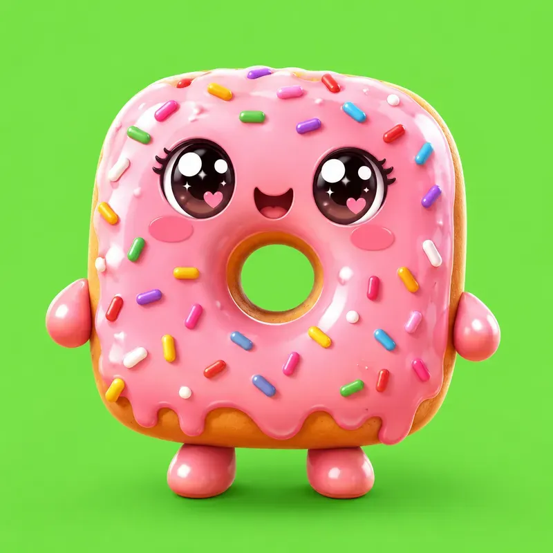 Kawaii Food Cube Mascots