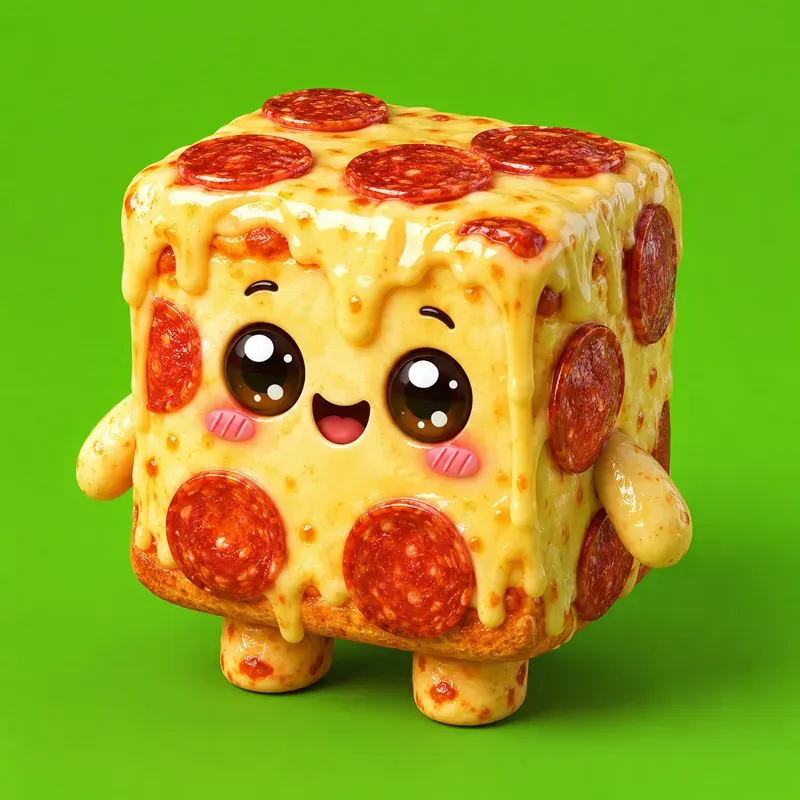 Kawaii Food Cube Mascots
