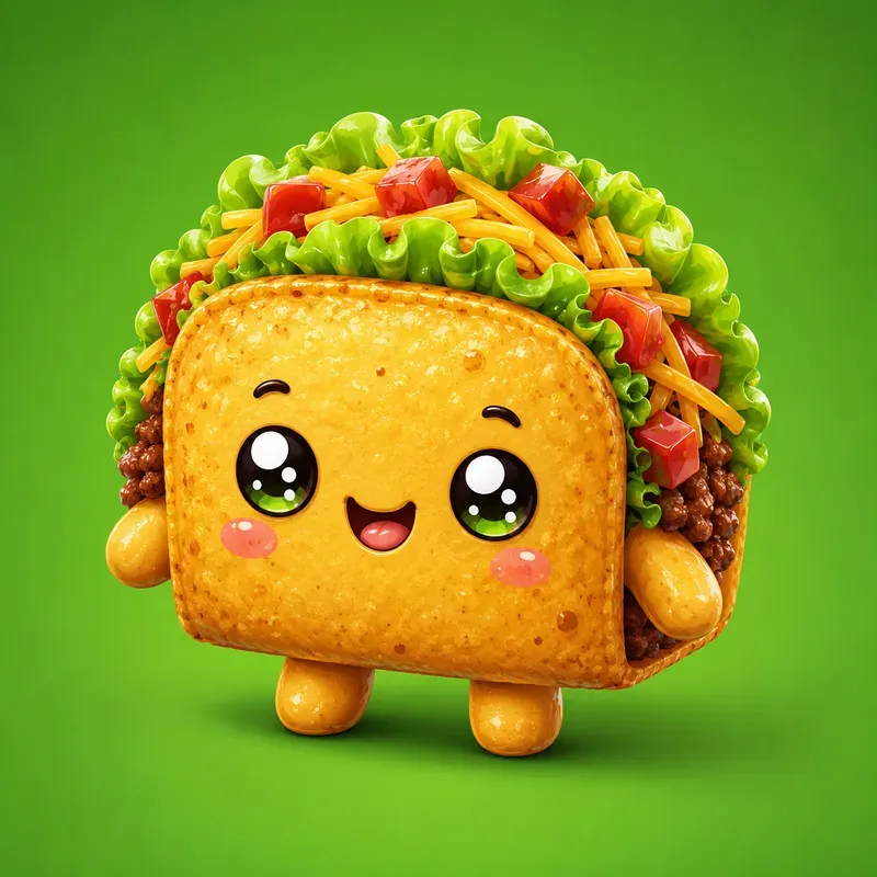 Kawaii Food Cube Mascots