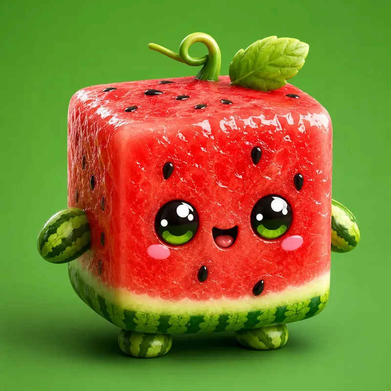 Kawaii Food Cube Mascots