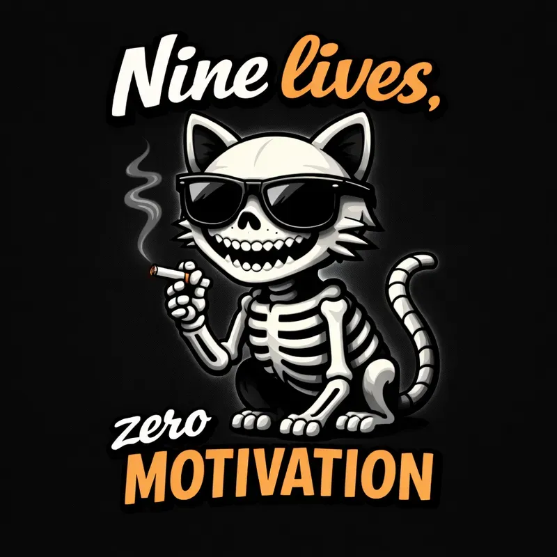 Minimalist Dark Humor Animals