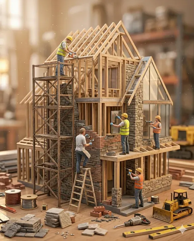 Tiny Macro World Dioramas Miniature Crews