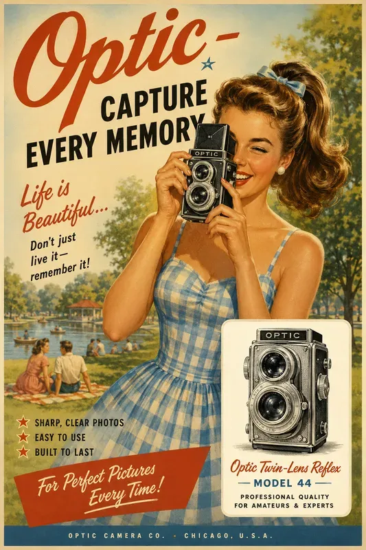Vintage 1950s Advertising Posters