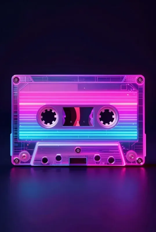 80s Retro Neon Hologram Object Generator