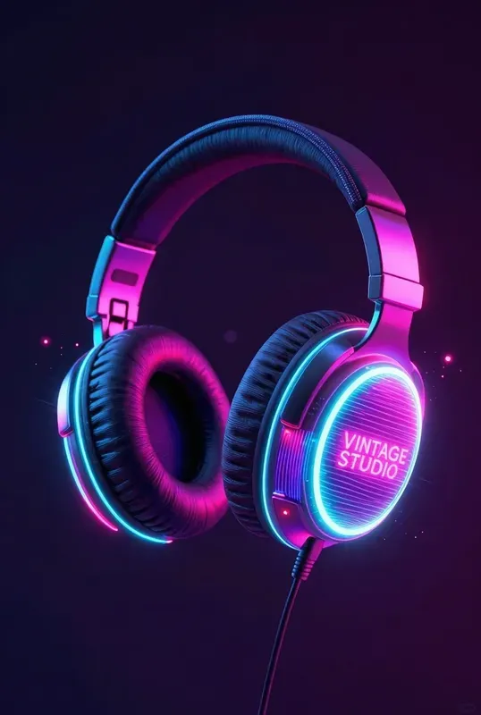 80s Retro Neon Hologram Object Generator