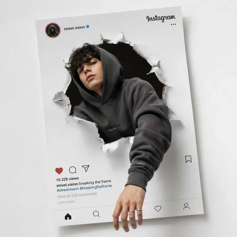 3D Social Media Breakout Portraits