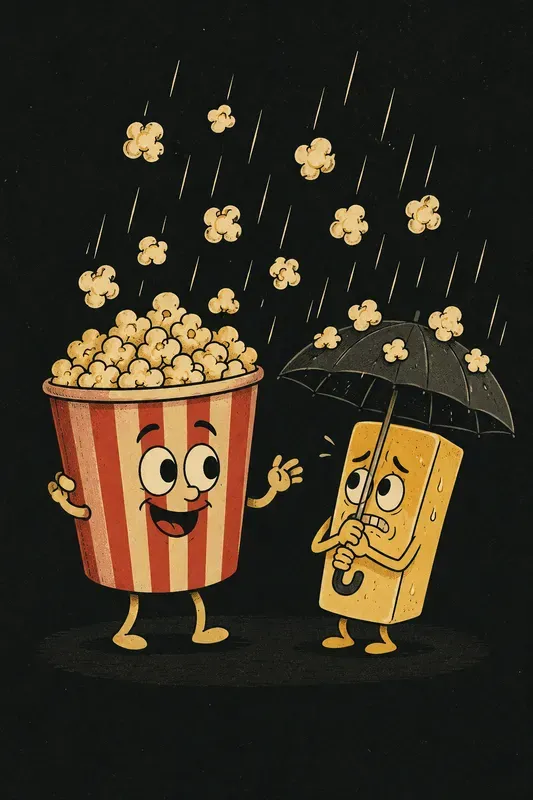 Retro Minimal Cartoon Food Characters