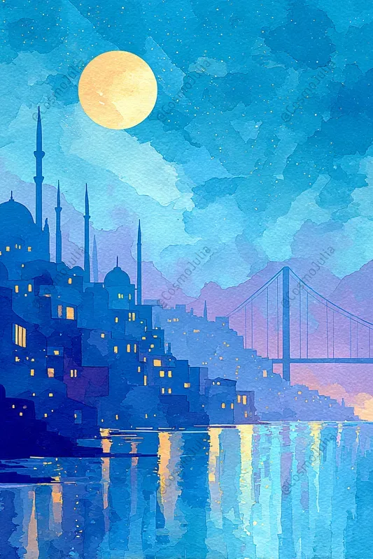 Ethereal Night City Illustrations