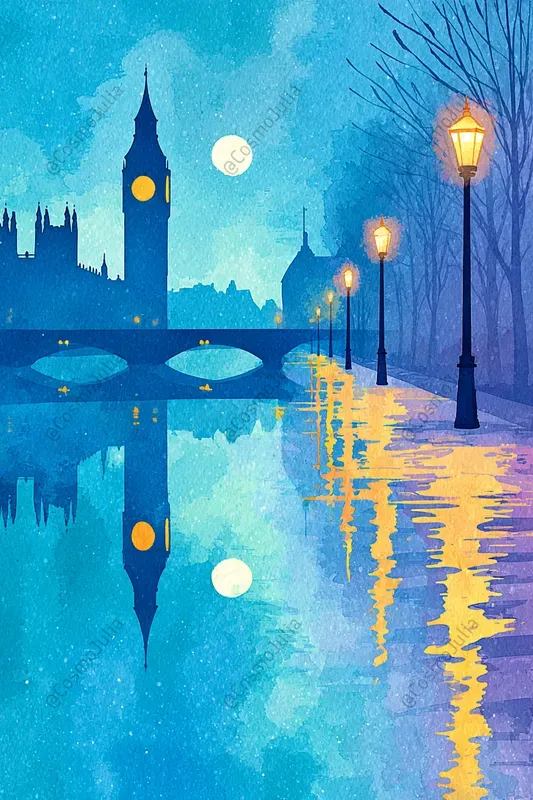 Ethereal Night City Illustrations