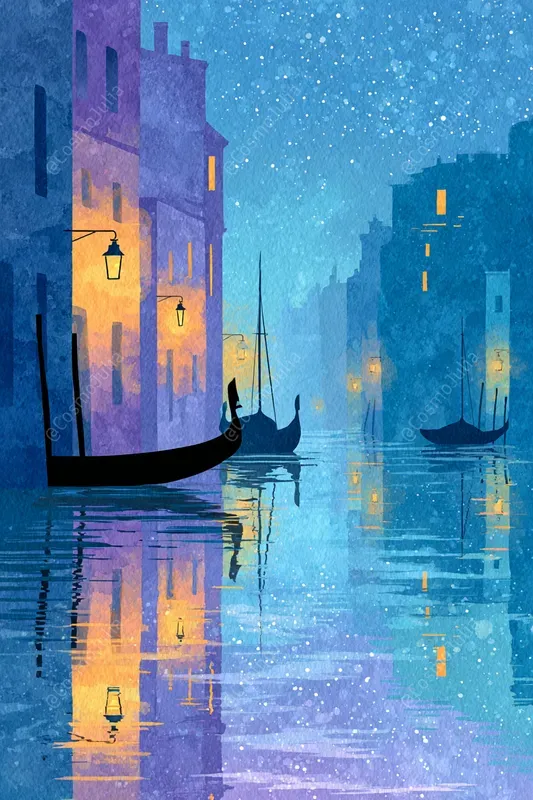Ethereal Night City Illustrations