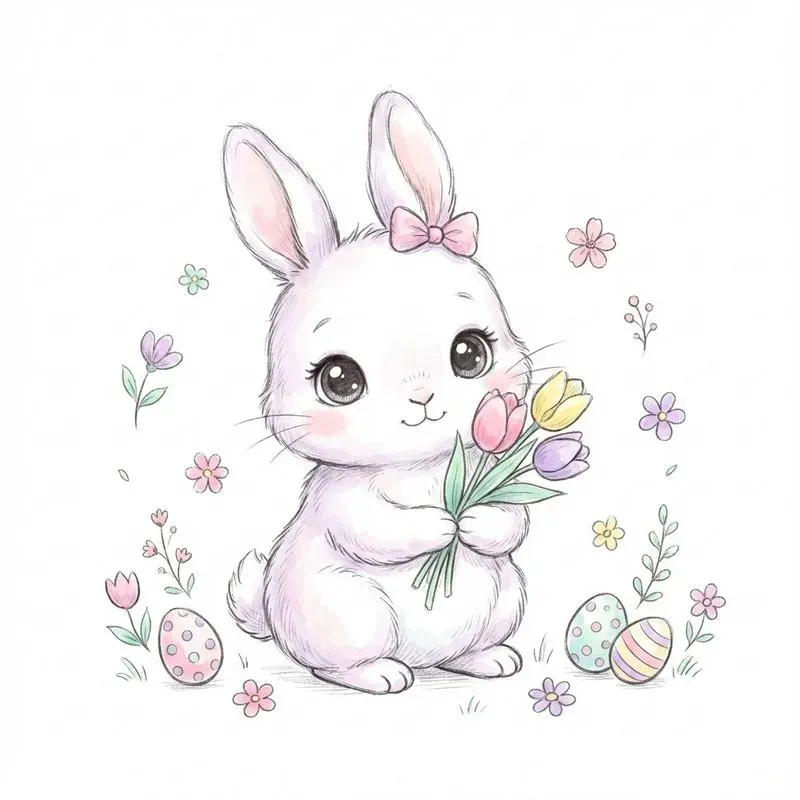 Whimsical Kawaii Baby Animals