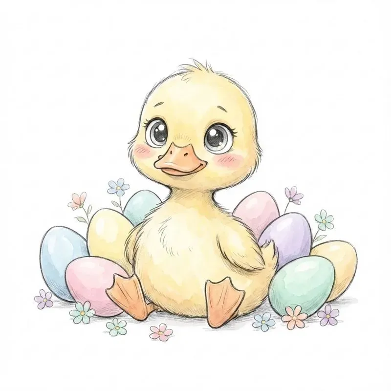 Whimsical Kawaii Baby Animals