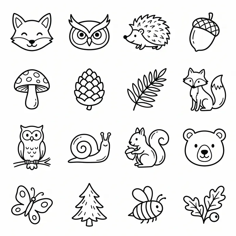 Whimsical Doodle Icon Set Generator