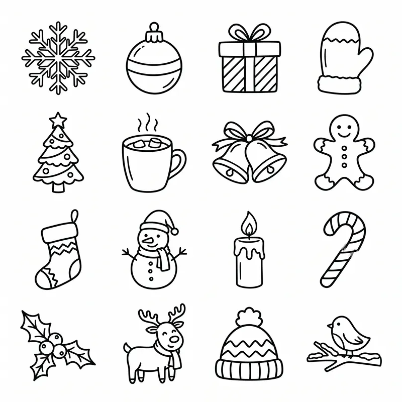 Whimsical Doodle Icon Set Generator