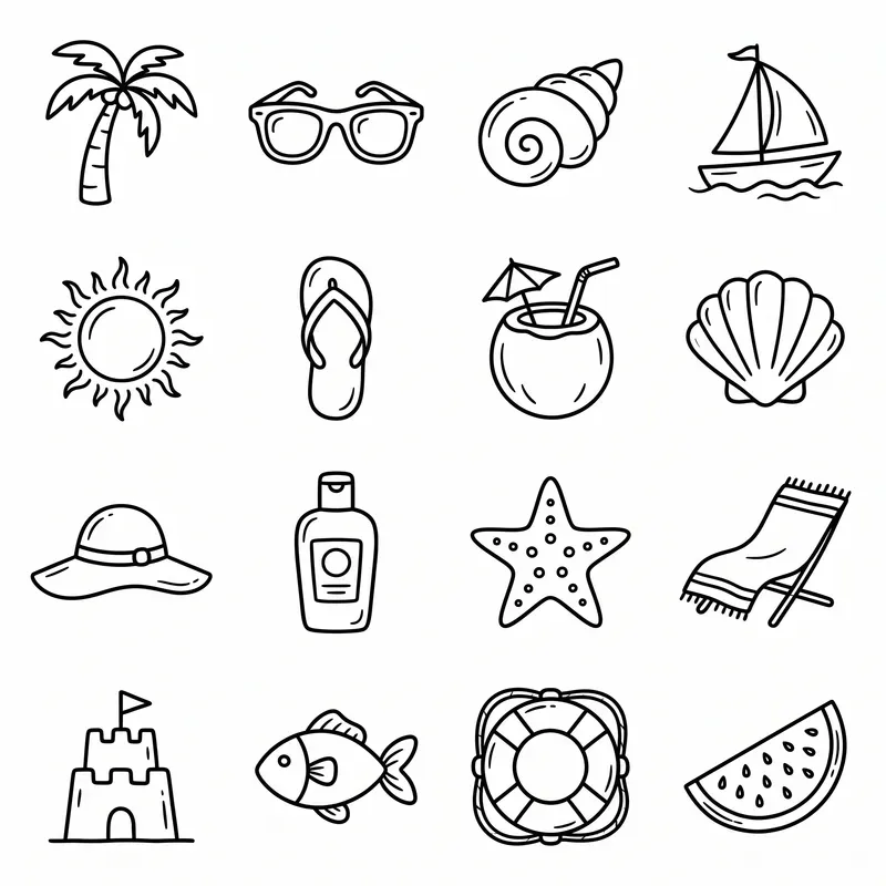Whimsical Doodle Icon Set Generator