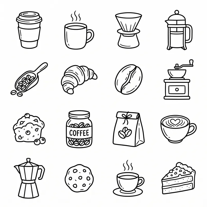 Whimsical Doodle Icon Set Generator