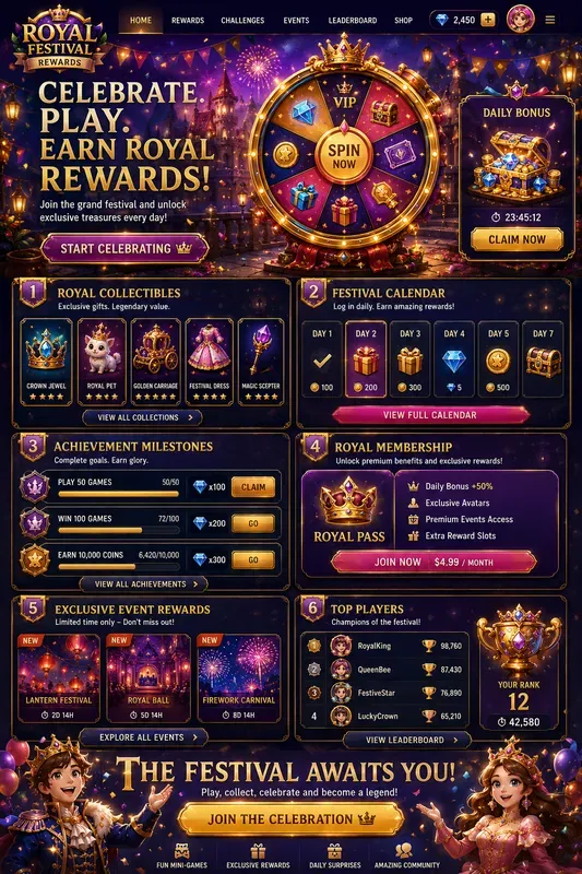 Premium Arcade Rewards Website Generator