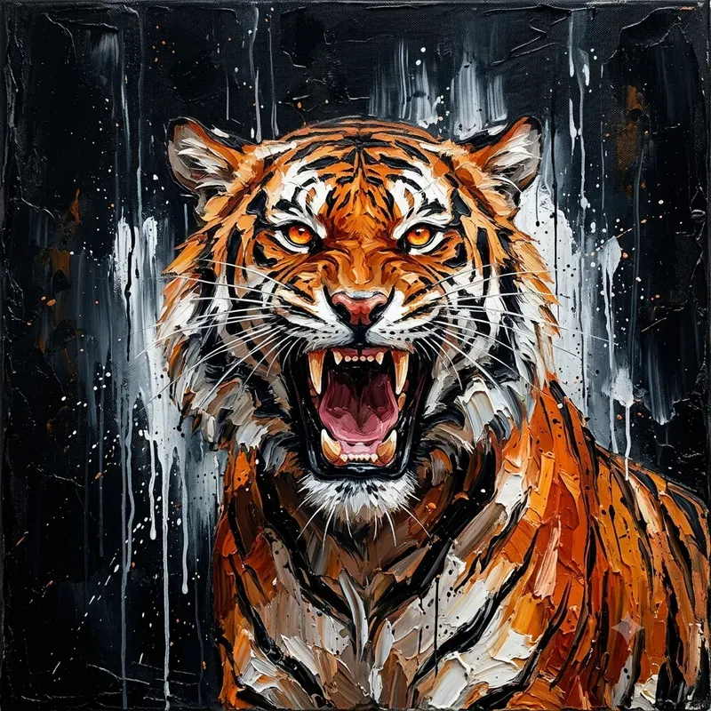 Bold Palette Knife Art Generator