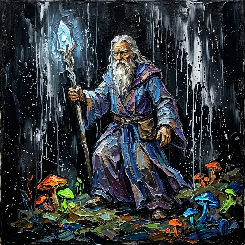 Bold Palette Knife Art Generator