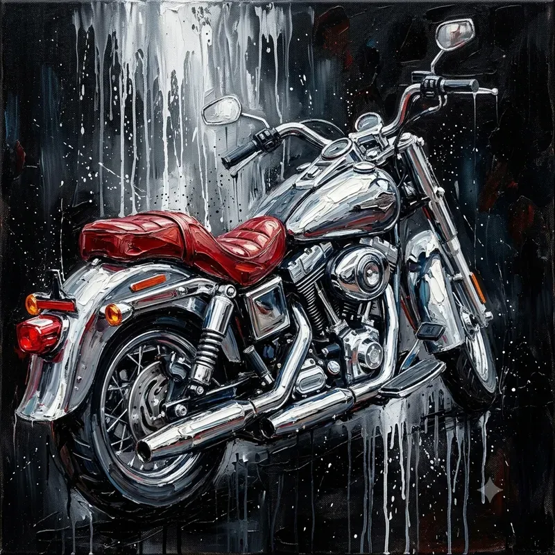 Bold Palette Knife Art Generator
