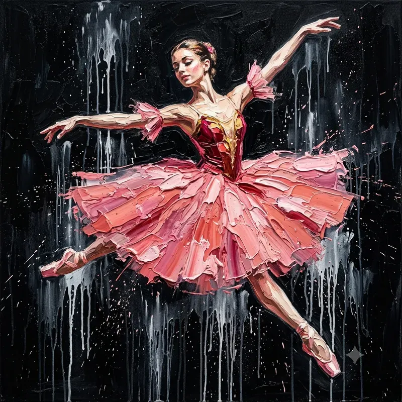 Bold Palette Knife Art Generator